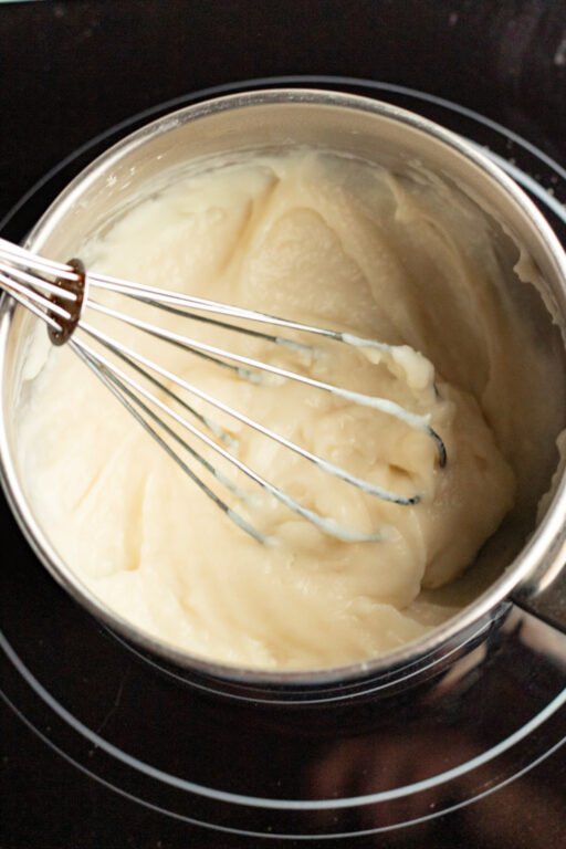 making icing in a pan