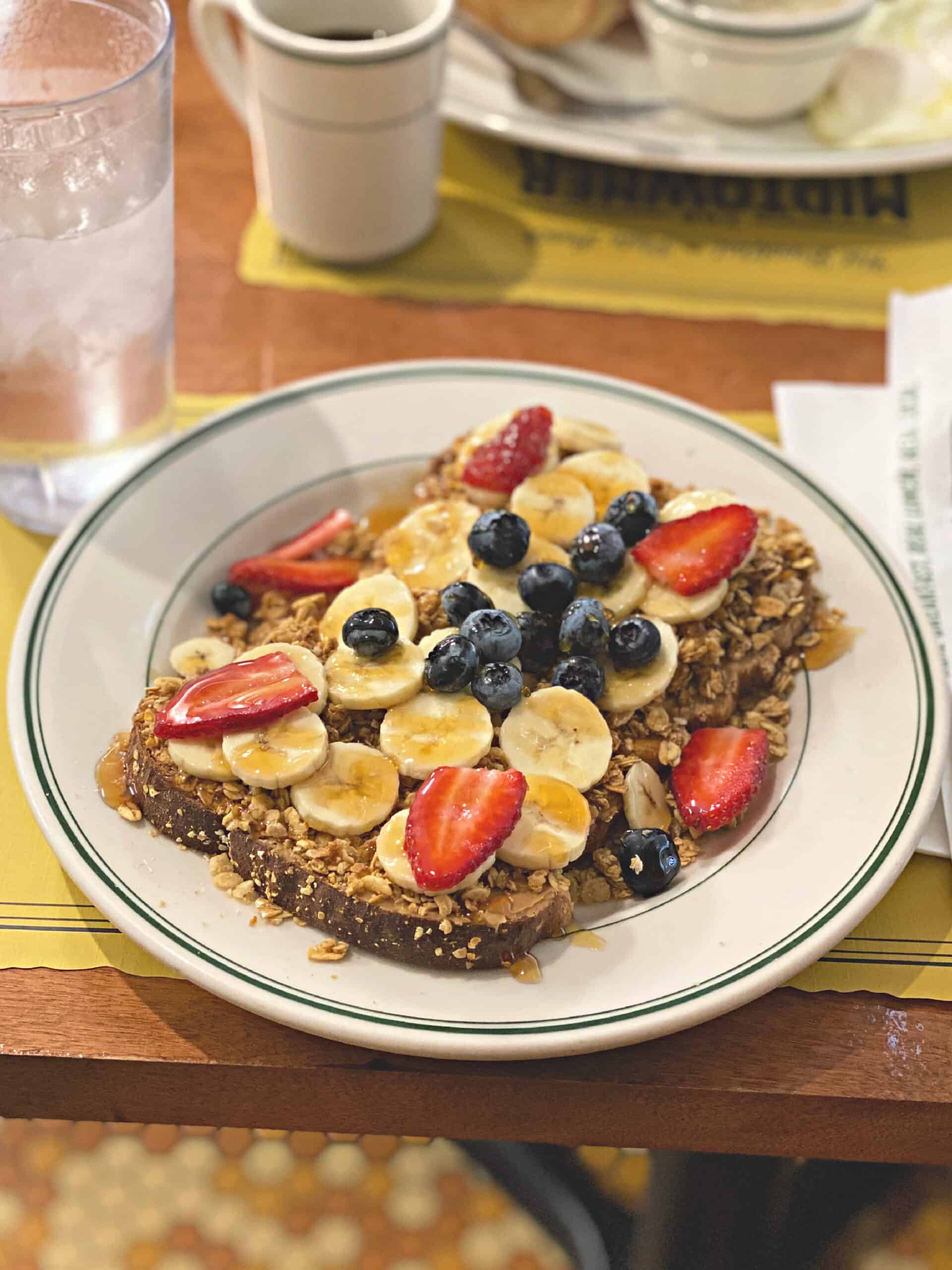 Skinny Elvis breakfast sandwich.