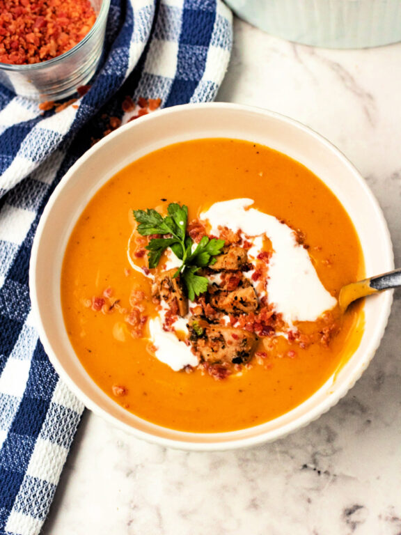 Loaded Squash Soup