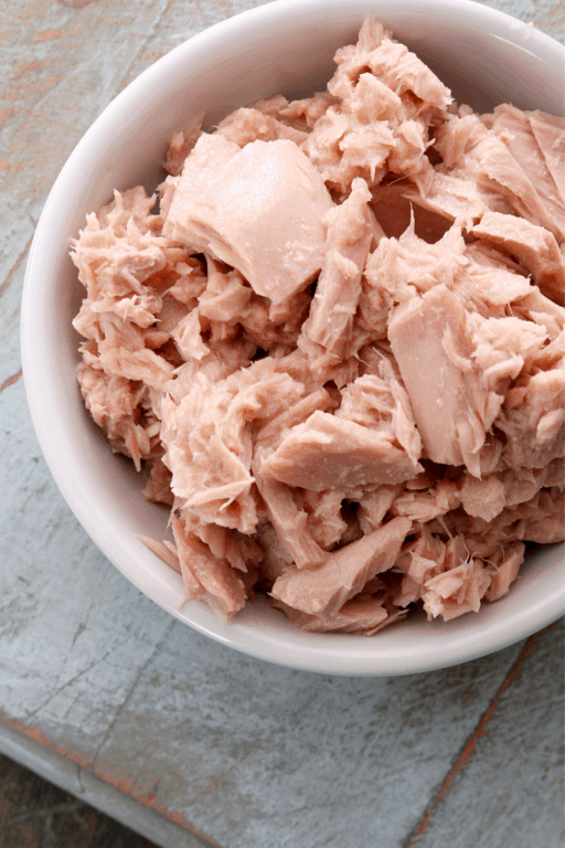 bowl of tuna fish
