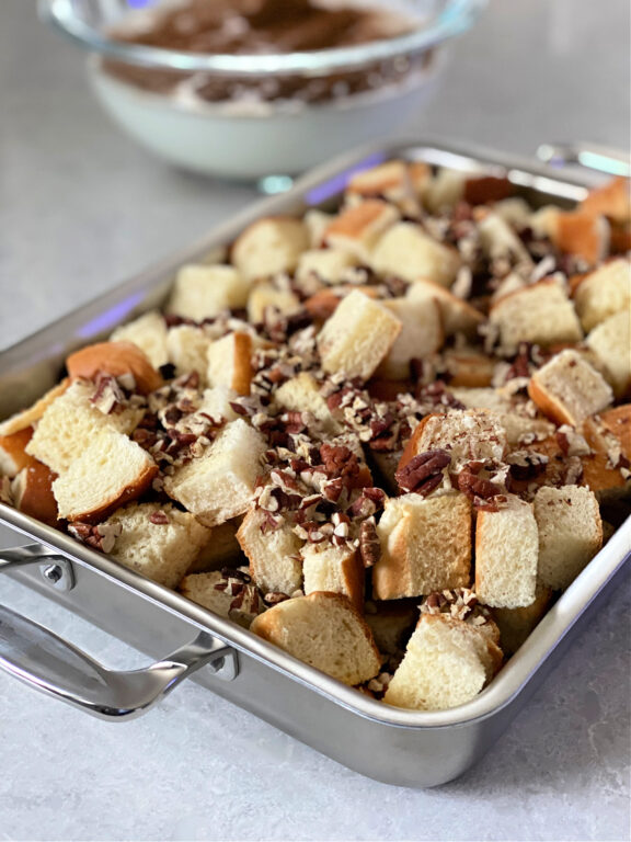 Bread cubes for French Toast