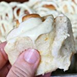 orange roll with icing