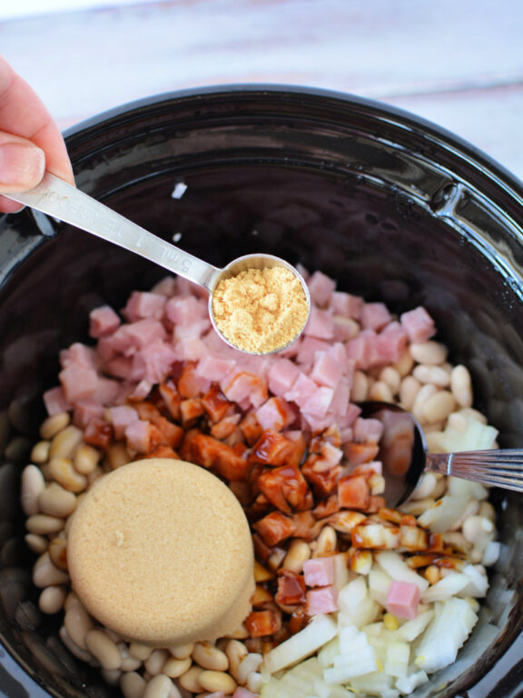 adding dry mustard to Crock Pot