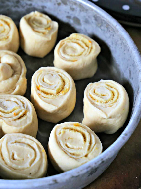unbaked orange rolls