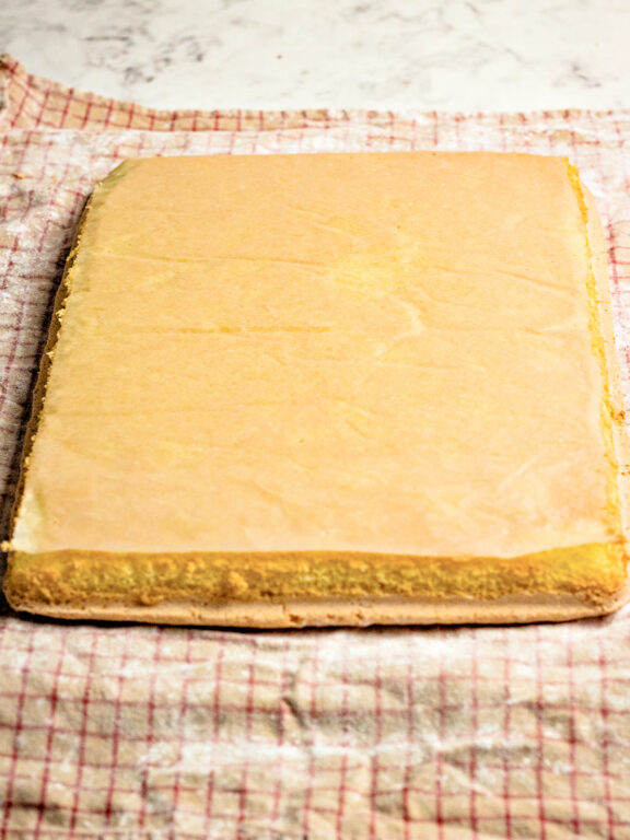 cake on towel