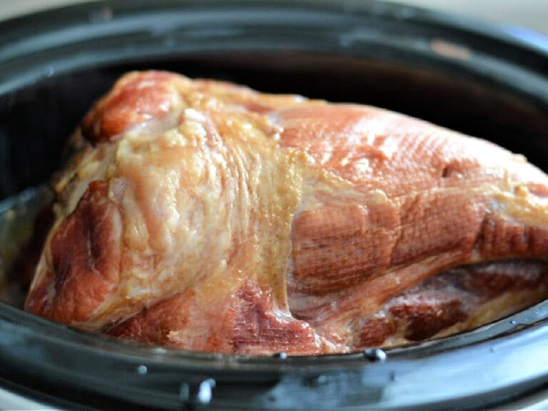 Slow Cooker Ham ham in a slow cooker