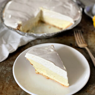 slice of Lemon Icebox pie