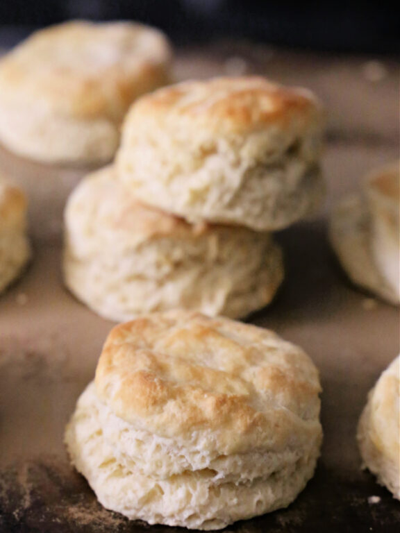 stack of buttermilk biscuits