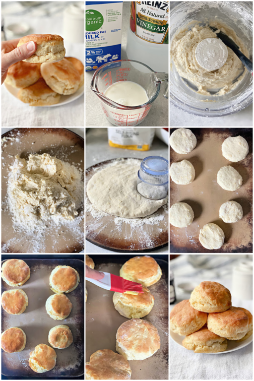 steps of making southern biscuits