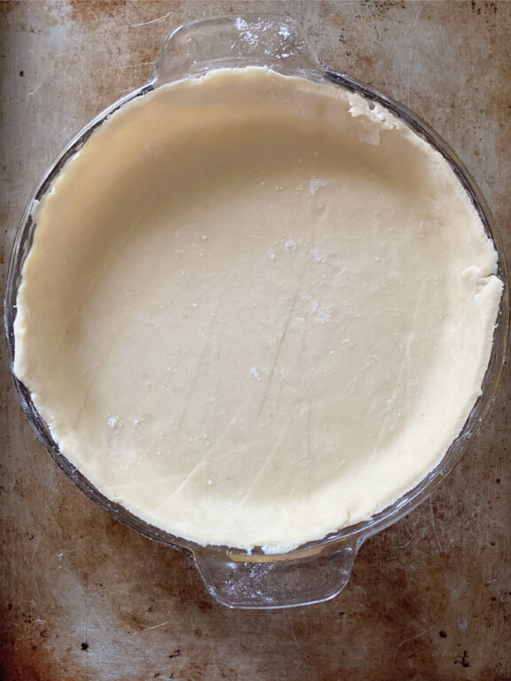 pie crust in a pan