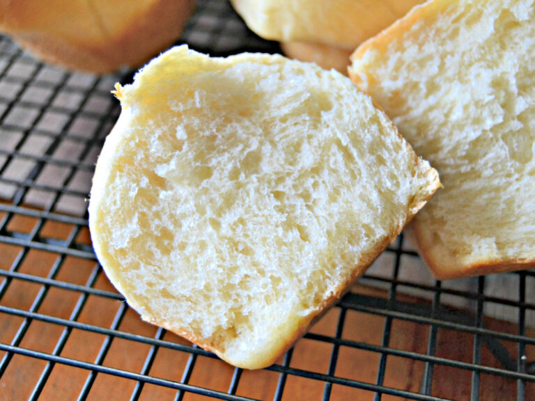 Lambert's Throwed Rolls Clone half of a dinner roll