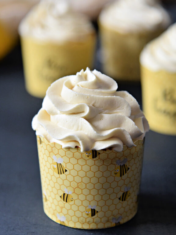 Small Batch Lemon Cupcakes lemon cupcake with buttercream frosting