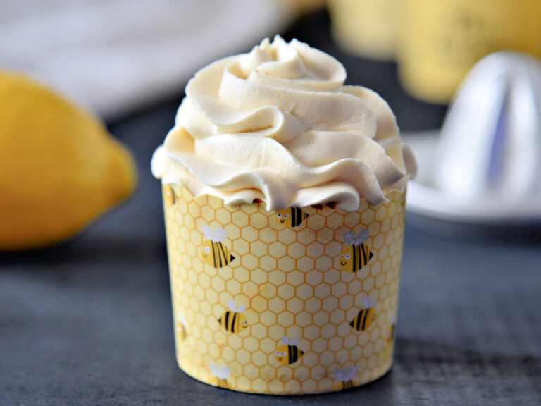 Small Batch Lemon Cupcakes lemon cupcake with buttercream frosting
