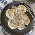 biscuits and sausage gravy