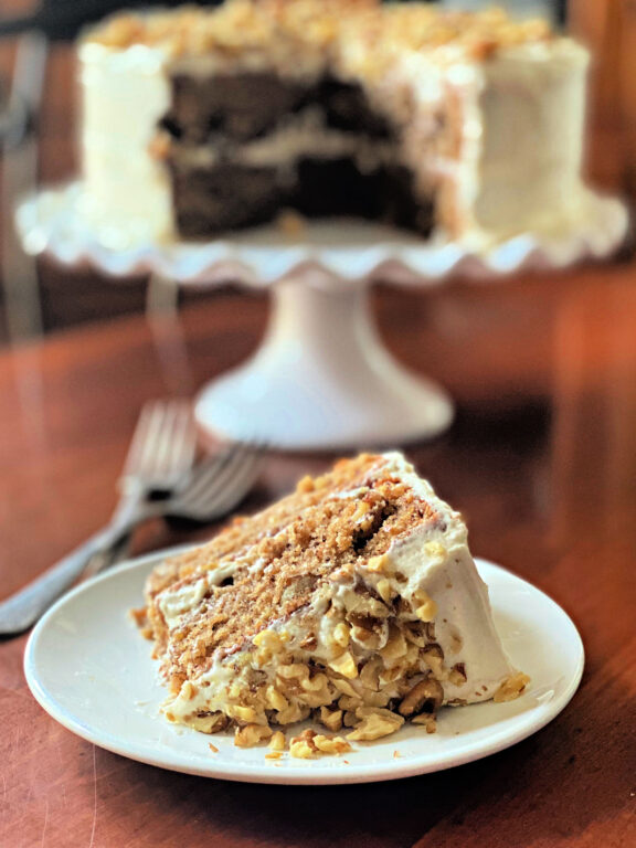 Hummingbird cake slice