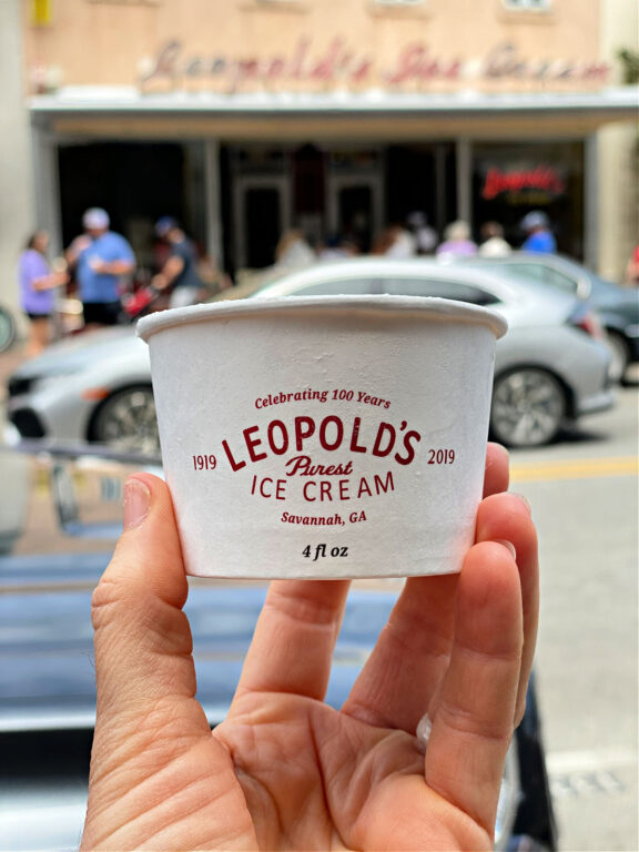 cup of Leopold's ice cream