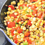 Fried corn with bacon and jalapenos