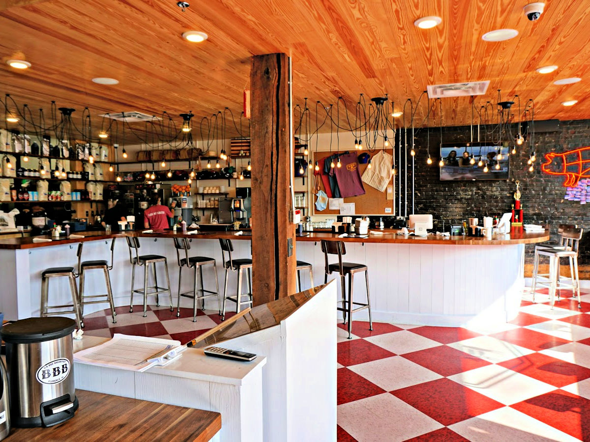 Where To Dine In the Shoals The counter and register inside Big Bad Breakfast.