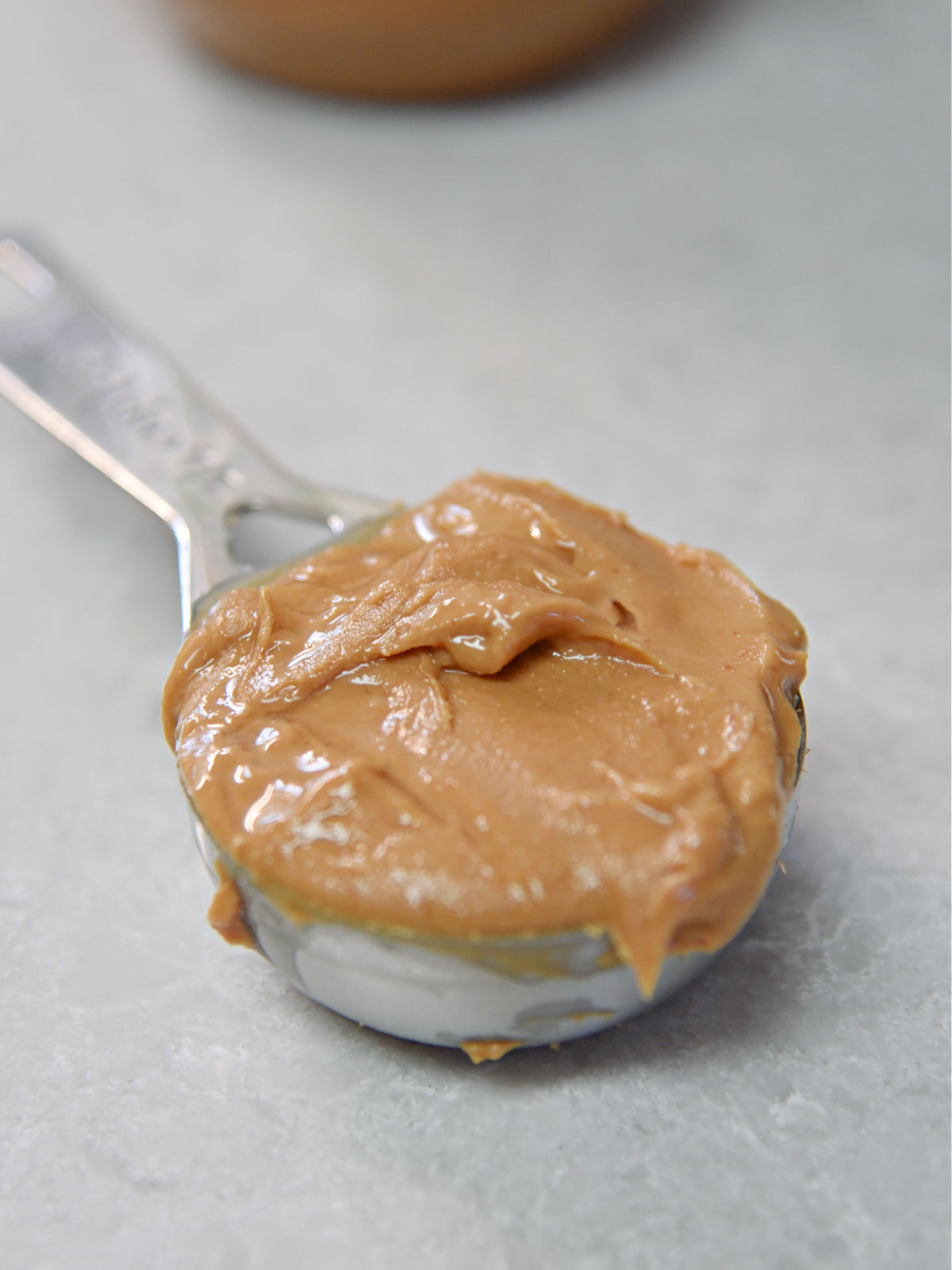 Tablespoon of peanut butter.