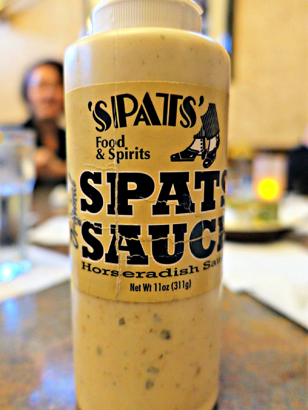 Spats Horseradish Sauce - Yum! Bottle of Spats' Food and Spirits Spats Sauce.