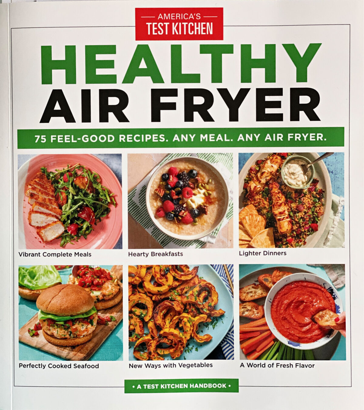America's Test Kitchen Healthy Air Fryer cookbook.