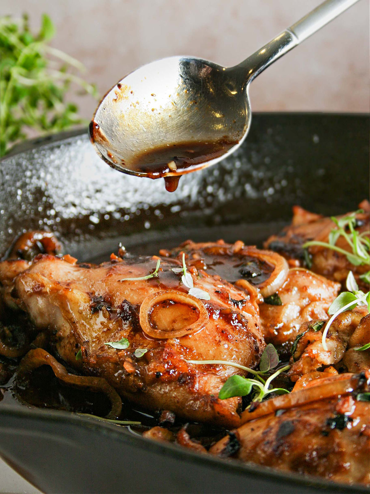 Balsamic Chicken Thighs With Fig Jam