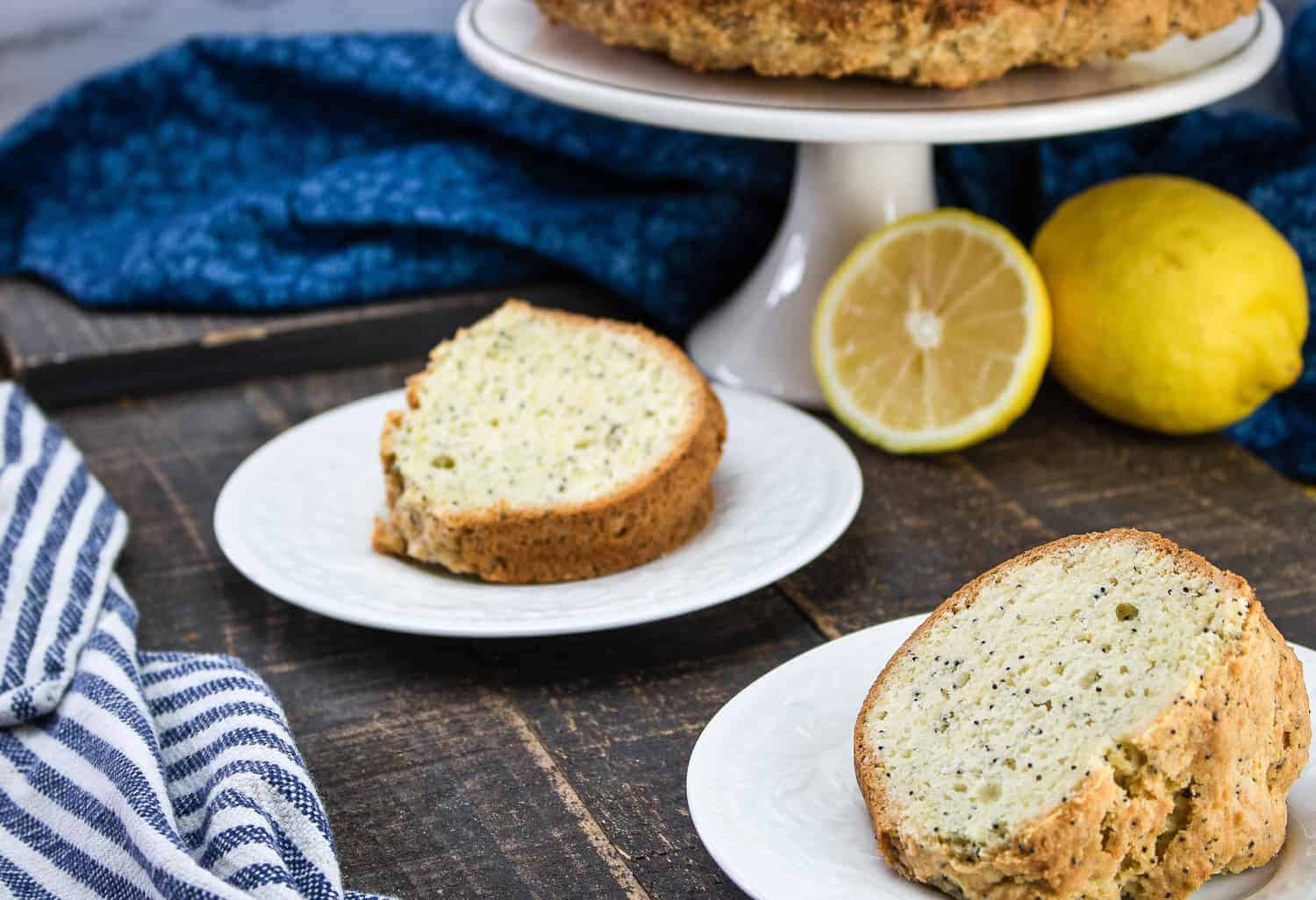 lemon poppy seed cake slices