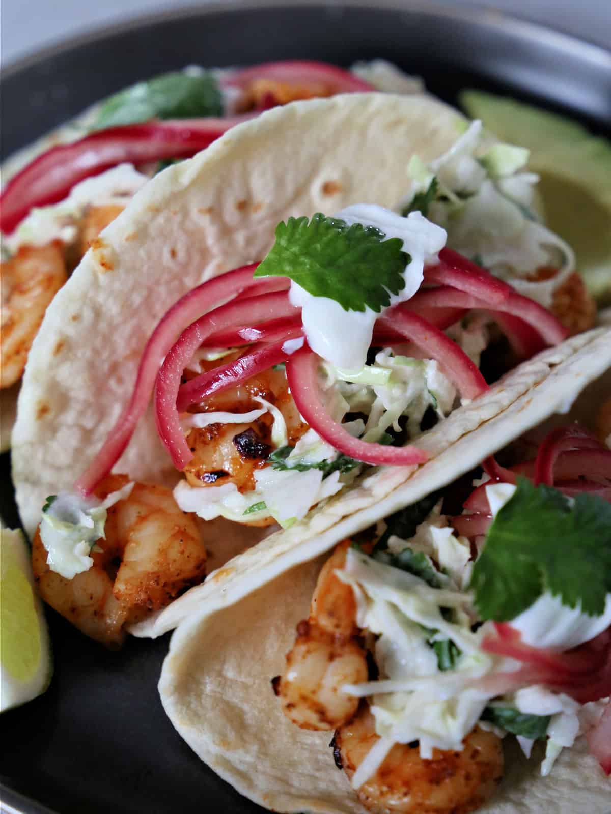 The Best Healthy Air Fryer Shrimp Tacos - Southern Kissed