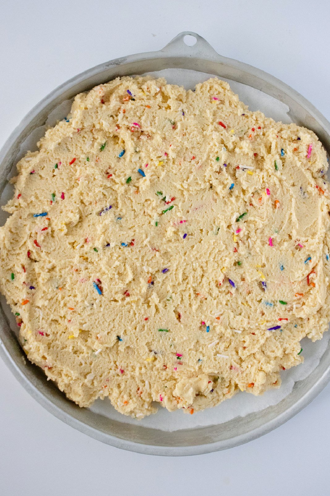 Homemade Sugar Cookie Cake With Sprinkles Southern Kissed