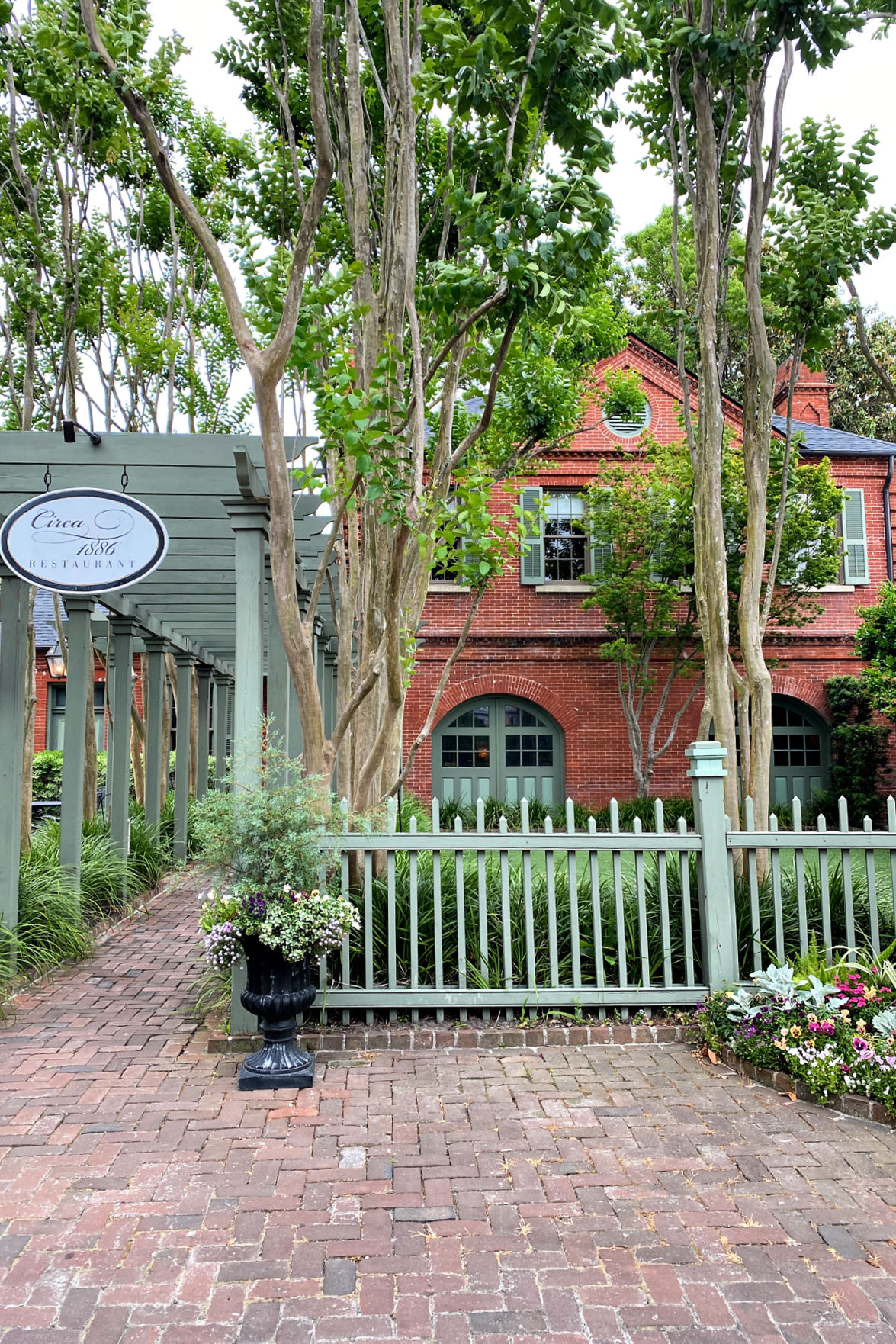 Entrance to Circa 1886 in Charleston.