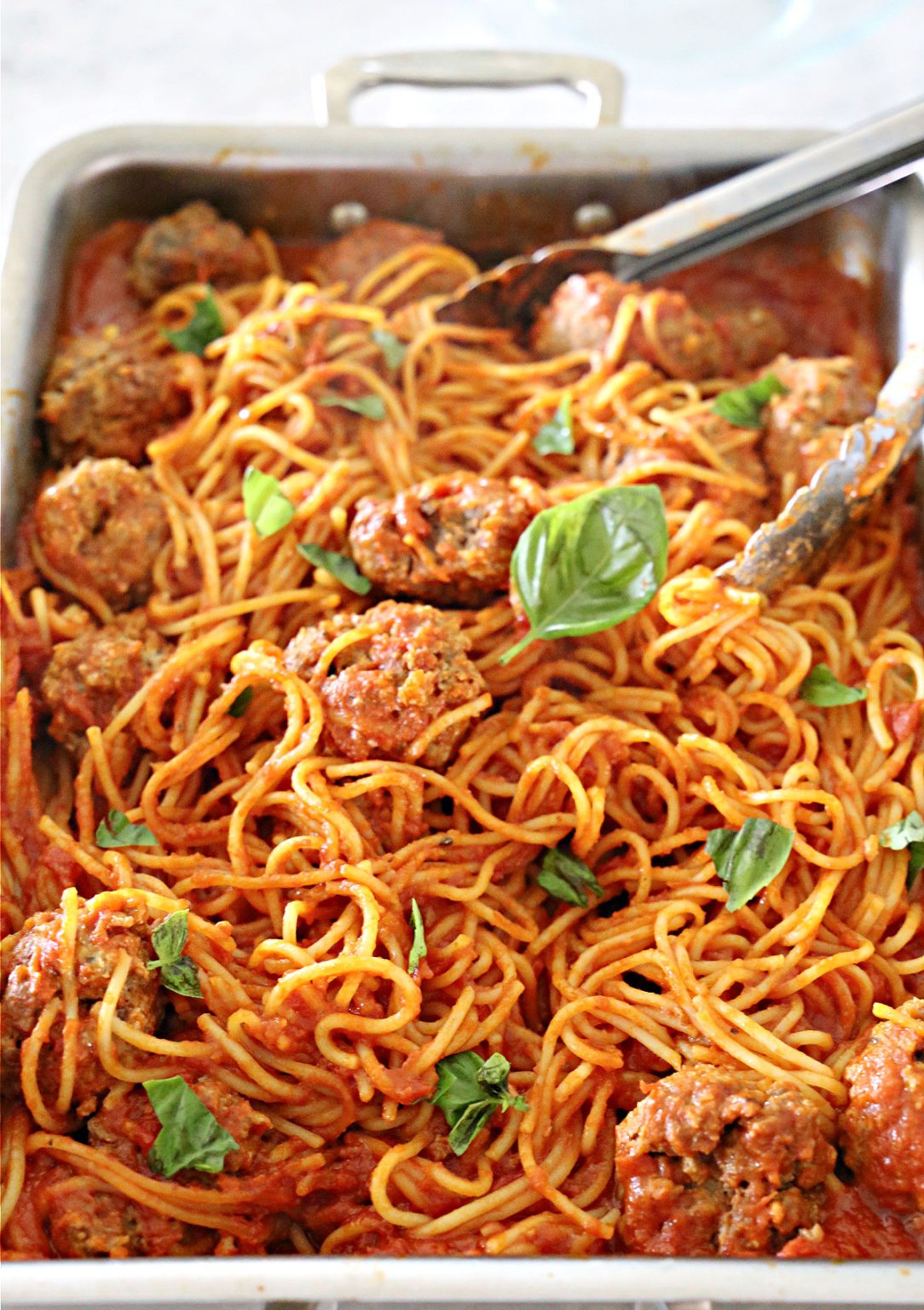 Easy OvenBaked Spaghetti and Meatballs Southern Kissed