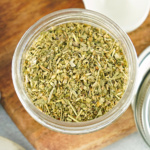 Jar of Italian seasoning.