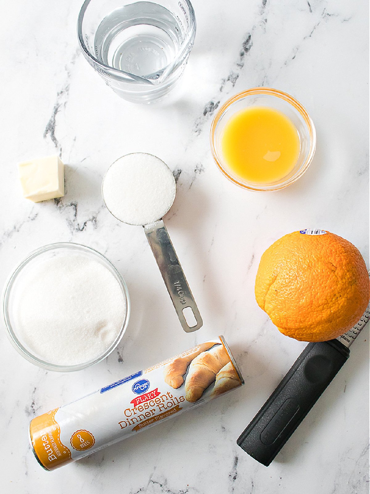 Ingredients to make All-Steak Orange Rolls.