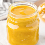 Jar of Carolina BBQ sauce.