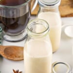 Two jars of coffee creamer.