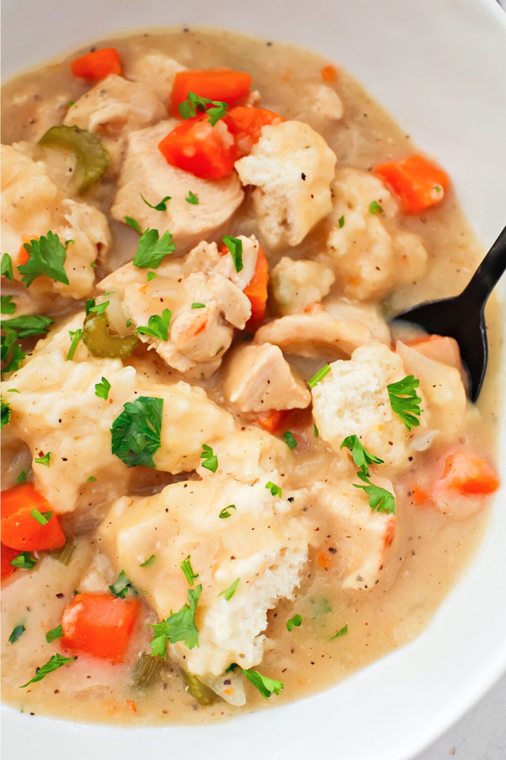Easy Chicken and Dumplings Recipe with Bisquick