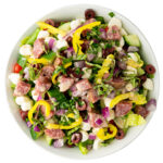 Homemade chopped Italian salad.