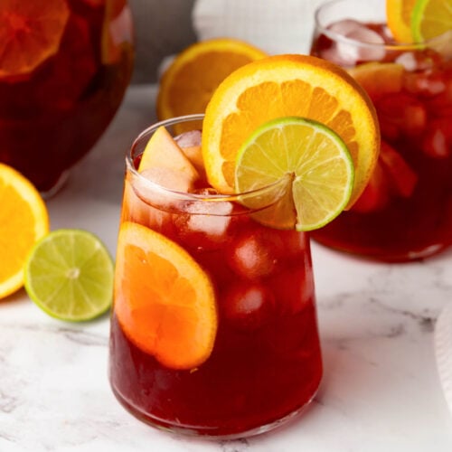 Glass of Sangria.